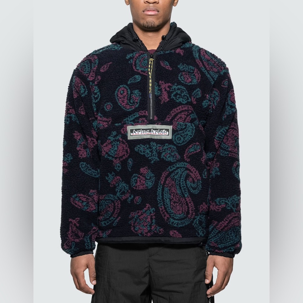 ARIES Paisley Half Zip Fleece